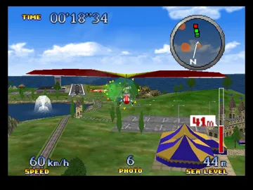 Pilotwings 64 (Japan) screen shot game playing